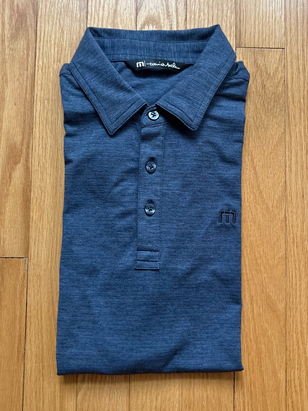 Travis Mathew Men’s Short Sleeve Performance Polo Shirt Small Blue Golf